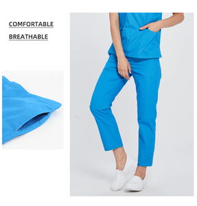 Nouvelle conception de blouses d'hôpital, ensembles de blouses médicales unisexes, tissu sergé en spandex de haute qualité, couleur et logo personnalisés - Product Image 4