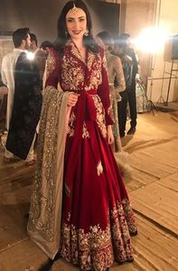 Nouvelle veste brodée élégante et lourde, robe LEHENGA embellit les perles de verre en cristal, travail DABKA pour les tenues de fête/mariage @ 2022 - Product Image 2