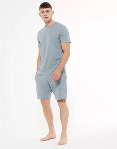 Coupe-vent personnalisé de haute qualité pour hommes ensemble de t-shirts coupe-vent respirants en coton coupe décontractée ensemble solide pour l'été - Product Image 1