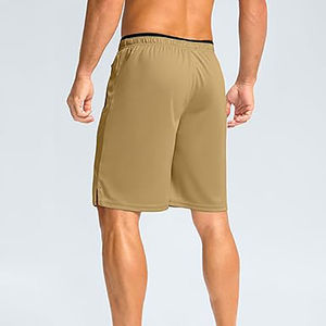 Shorts de sport pour homme 100% polyester, style streetwear, personnalisables OEM, haute qualité, pour la plage et le fitness, séchage rapide, taille élastique, poches - Product Image 4