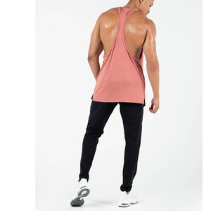 2025 vente chaude qualité supérieure plaine hommes coton gilet de gymnastique musculation côtelé débardeur Stretch Fitness débardeur Yoga Singlet - Product Image 5
