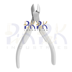 Cortador lateral, mordazas lisas de 120mm sin mangos de plástico de resorte, prensado blanco, fabricación de joyas de pesca, alicates de corte de alambre de precisión - Product Image 3