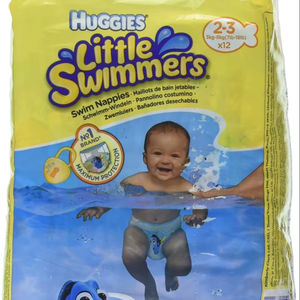 Para pequeños nadadores pañales superficie seca absorción tamaño 2-3 12 unidades (paquete de 1) - Product Image 1