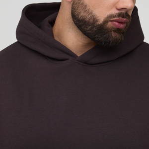 Vente en gros de sweats à capuche pour hommes, vêtements décontractés d'hiver, coupe classique, uni, 340 g/m², 100 % coton, pull confortable, hip-hop, imprimé sur mesure - Product Image 3