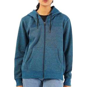 เสื้อฮู้ดดี้ผู้หญิงแบบมีซิป ออกแบบใหม่ สำหรับออกกำลังกาย วิ่ง ฟิตเนส โยคะ ฝึกซ้อม แฟชั่น ผ้าฝ้าย แขนยาว ใส่ได้ในฤดูหนาว รับสกรีนโลโก้ตามแบบ - Product Image 5