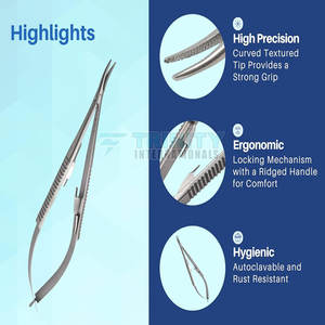 Portaagujas Castroviejo de primera calidad 140mm El mejor material Portaagujas Castroviejo 140mm - Product Image 4