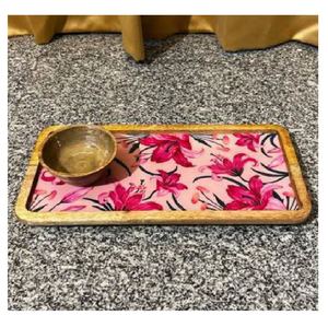 Vente chaude À La Main En Résine Art Plateau Écologique Oiseau Conception pour Servir Des Collations Thé Café pour Cuisine Maison Fête Décor - Product Image 1