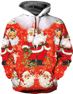 Sweat à capuche imprimé par sublimation avec motif entièrement personnalisé tissu polaire en polyester pour un logo personnalisé Look tendance et décontracté - Product Image 6