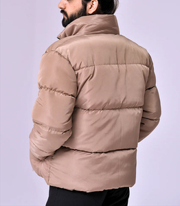 Custom Men's Waterproof Breathable Winter Solid Regular Fit Windproof Woven Polyester/Cotton Zipper Closure men Puffer <b>Jacket</b> - Product Image 2