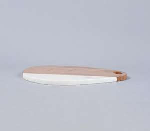 ถาดเสิร์ฟอาหารหรูหราจากหินอ่อนธรรมชาติและไม้กระถินเทศ รูปทรงเรขาคณิตแบบออร์แกนิก สำหรับเสิร์ฟชีสและอาหารกูร์เมต์ - Product Image 6