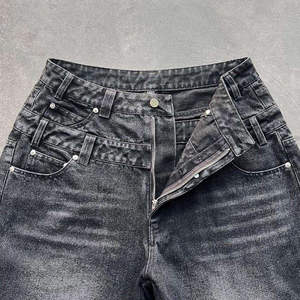 2026 Breathable Denim <b>Shorts</b> Jeans acid washed baggy style <b>Short</b> <b>Men</b> Pants Cotton OEM Customized Washed Demin Half Pants <b>Shorts</b> - Product Image 2