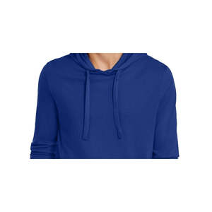 Felpa con cappuccio da uomo Michael Kors in cotone di lusso, blu, taglia XX-Large, stile streetwear con cerniera, leggera, tinta unita, stampa serigrafica - Product Image 2
