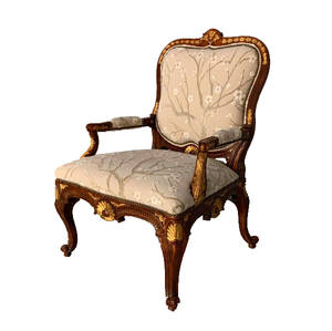 Modern Luxury <b>Vintage</b> Antique Royal Indian Solid Wooden Carved Upholstered <b>Chair</b> for Hotel Home Office Warehouse Home Bar - Product Image 1
