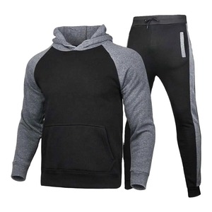 Venta al por mayor personalizado de los hombres 100% de algodón Jogging traje cómodo de dos tonos con capucha chándal con pantalones al por mayor y pantalones sudaderas con capucha - Product Image 6