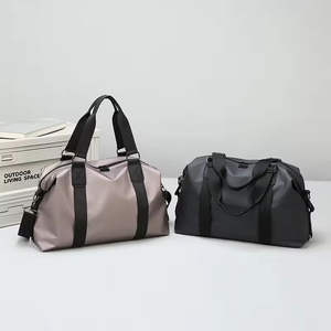 กระเป๋าทรงดัฟเฟิลกระเป๋าเดินทางแบบลำลองสำหรับผู้หญิงผู้ชายมีซิปปิดสำหรับเล่นกีฬาใช้กลางแจ้งทำจากไนลอนกันน้ำทันสมัย - Product Image 4