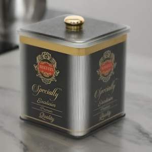 1.8L Perilla Mango Especialidad Gris 120x120x137mm Caja de Metal Cuadrada - Product Image 3