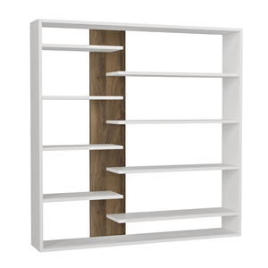 Turkiye ที่ดีที่สุดของผู้ขายที่ดีที่สุดหรูหราทันสมัยตู้หนังสือสีขาววอลนัทที่มีประโยชน์เฟอร์นิเจอร์ chipboard สำหรับบ้านสำนักงานห้องนั่งเล่น - Product Image 4