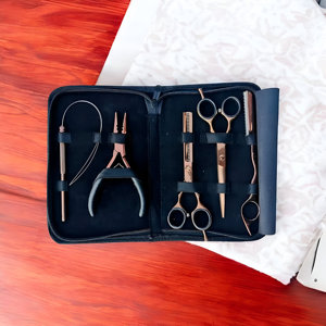 Kit d'outils professionnels en acier inoxydable pour extensions capillaires - Pinces, ciseaux et outils de retrait pour salon de coiffure - Product Image 2