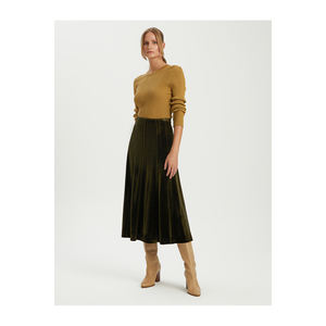 Falda de Terciopelo para Mujer BGN con Detalle de Costura Modelo W24S451 - Product Image 1