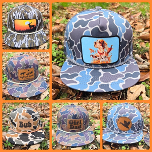 Wholesale Custom 5 Panel Polyester/Cotton Camouflage Sporty Unstructured Snapback <b>Camo</b> Hunting 256 Ri <b>Caps</b> Rope Outdoor - Product Image 3