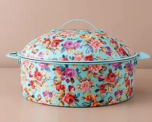 เครื่องอุ่นอาหารแบบพกพาสติกเกอร์หม้อปรุงอาหารแบบโมเดิร์นหม้อไฟโลหะหม้อไฟสำหรับบุฟเฟต์เคลือบสำหรับบ้านงานปาร์ตี้โรงแรมวิลล่าการใช้งาน - Product Image 1