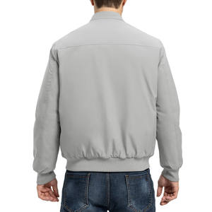 Offre Spéciale vestes de travail d'hiver pour hommes Logo personnalisé conception universitaire Satin tissu support lumière patchs brodés veste pour hommes - Product Image 6