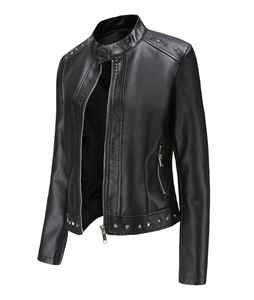 Fabricante de Chaquetas de Cuero para Mujer |   Chaqueta de Motociclista de Cuero Genuino |   OEM/ODM Venta al por Mayor - Product Image 4