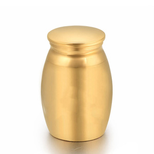 Urne de crémation en acier inoxydable de nouveau style pour adultes pour exposer des bougies et des cendres Urne adulte en métal durable - Product Image 1