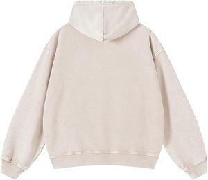Sudadera con capucha Acid Wash Look para hombre Fleece Streetwear Pullover Cotton Fleece Oversized Warm Style - Product Image 2
