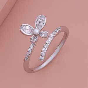 Anillos de Moda Chapados en Oro, Anillo de Dedo con Incrustaciones Geométricas y en Forma de Estrella, Regalo Religioso Número 186056 - Product Image 1