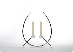 Support de bougie en métal de style luxueux pour table de salon, soirées romantiques et décoration intérieure - Product Image 2