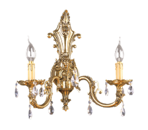 Afour stile moderno vecchio oro lampada da parete a LED caldo bianco CCT con corpo in rame per le scuole - Product Image 1
