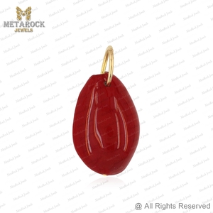 จี้เปลือกหอยสีเหลืองทอง14K ประดับเพชรเปลือกหอยเครื่องประดับสำหรับทุกเพศของขวัญแฮนด์เมดดีไซน์ใหม่จี้เปลือกวัว - Product Image 3