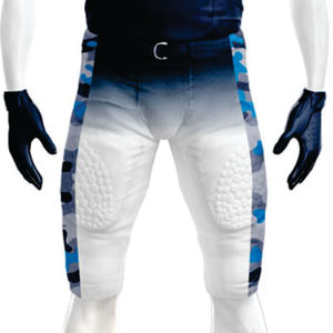 Ensemble d'uniformes de football américain pour hommes personnalisés de la marine blanche Pantalon en jersey sergé durable pour l'entraînement Short respirant le jour du match - Product Image 5