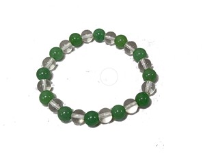 <b>Bracelet</b> Green Aventurine with Crystal <b>Beads</b> Stone BraceletCrystal Gemstone Fashion Jewelry <b>Men</b> and Women Gift Energy Meditation - Product Image 4