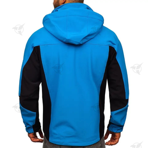 Veste coupe-vent d'hiver élégante pour hommes, manches longues, tissu léger et respirant, col à capuche, design réversible, prix bon marché - Product Image 3