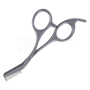 Tijeras de corte de pestañas de acero inoxidable con peine para corte de pestañas de calidad de salón - Product Image 1