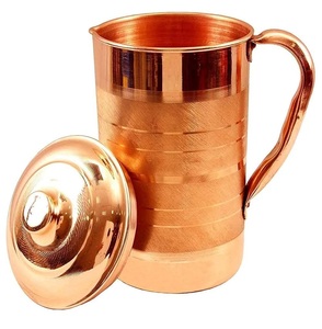 Vaso de metal de cobre de diseño con estructura ligera y brillo brillante adecuado para uso en viajes o almacenamiento compacto - Product Image 4
