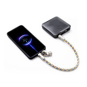 Modisches 2-in-1 Nylon & Zinklegierung Lanyard-Kabel Typ-C zu Typ-C Ladekabel Reinkupferleiter 3A Schnellladung Datenübertragung - Product Image 6