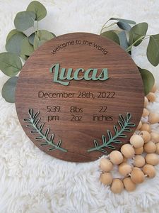 Premium <b>Custom</b> <b>Wooden</b> Announcement <b>Sign</b> with Laser Cutting Technology - Product Image 3