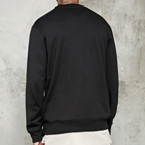 Nouveau haut polyvalent couleur contrastante coutures lâche épaule Style solide sweat-shirt pour hommes - Product Image 5