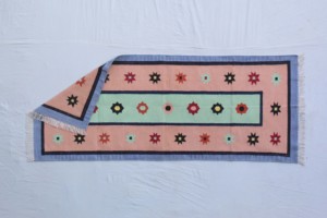 Hand Woven Traditional Indian Cotton Durry <b>Rug</b> Geometric Pattern Washable for Bedroom and Living Room - Product Image 6
