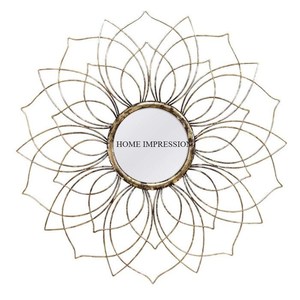 Gran oferta, espejo colgante de pared moderno de Color dorado de hierro sólido, espejo de pared único decorativo de gran tamaño con espejo de pared de la mejor calidad - Product Image 1