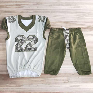 บริการ OEM ขายส่งเสื้อฟุตบอลอเมริกันคุณภาพสูง พิมพ์ลายดิจิทัล โลโก้สั่งทำได้ ไซส์ใหญ่ ชุดยูนิฟอร์มผู้ชาย ลดราคา - Product Image 5