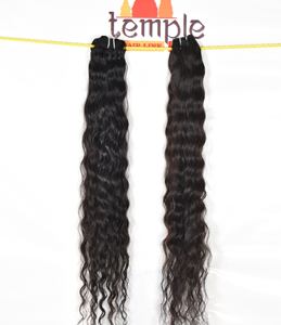Extensiones de cabello humano de onda profunda de color natural sin procesamiento de paquete vietnamita virgen de templo 100% alineado con cutícula al por mayor - Product Image 3