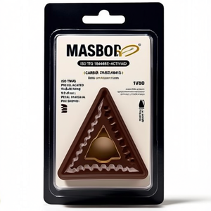 Plaquettes de tournage indexables ISO TNMG 160408E-SMT8415 D.3.81mm revêtues PVD, lot de 10, pour la coupe et le façonnage des métaux - Product Image 2