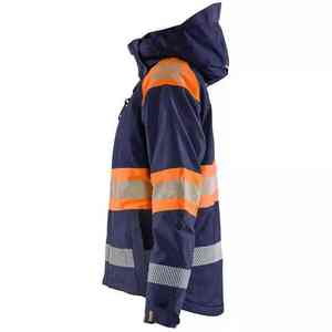 Cortavientos impermeable chaqueta de seguridad reflectante Hi Vis ropa de trabajo para trabajos al aire libre chaqueta de lluvia de la mejor calidad - Product Image 4