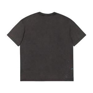 T-shirt de haute qualité pour hommes coupe régulière écologique anti-rides respirant à séchage rapide coton bio blanc noir - Product Image 3