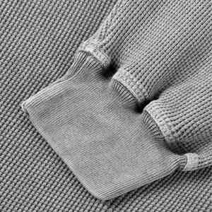 Sweat-shirt à capuche en molleton French Terry d'hiver avec logo personnalisé, streetwear pour homme, coupe ample, col rond, anti-boulochage - Product Image 3