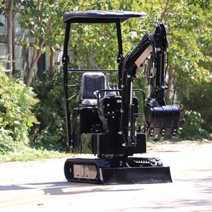 Mini Excavadora PLC de 1.2 Toneladas, Negra, Hidráulica, con Cuchara de 1.2m para Uso en Construcción - Product Image 4